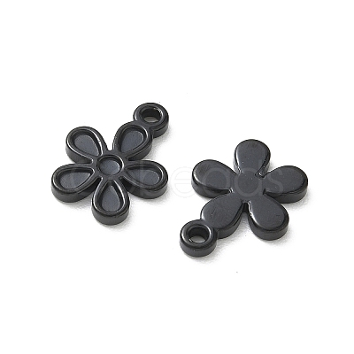 304 Stainless Steel Pendant Cabochon Settings for Enamel STAS-H240-35EB-01-1