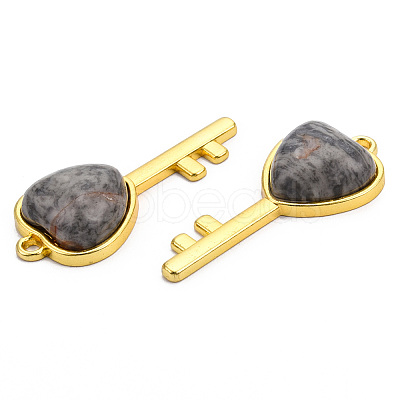 Natural Map Stone/Picasso Stone/Picasso Jasper Pendants G-N326-158-05-1