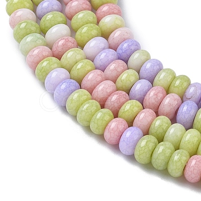 Ombre Effect Dyed Glass Beads Strands GLAA-C043-01D-1
