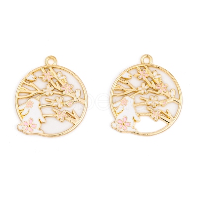 Rack Plating Alloy Enamel Pendants LS-FIND-A040-05A-03G-1