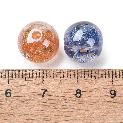 Luminous Transparent Resin & Glitter Powder Beads RESI-C073-16-1