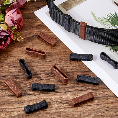 80Pcs 2 Colors Plastic Loop Keepers FIND-FH0017-35-1