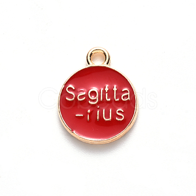 Alloy Enamel Pendants ENAM-S124-01B-07F-1
