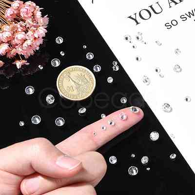 50Pcs 5 Styles Cubic Zirconia Cabochons ZIRC-YW0001-21-1