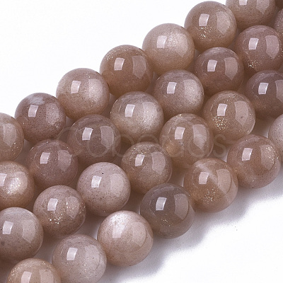 Natural Sunstone Beads Strands X-G-N327-01B-03-1