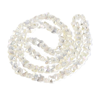 Electroplate Glass Beads Strands EGLA-Q135-04A-A08-1