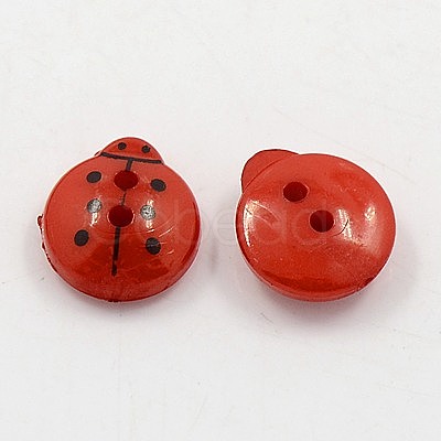Acrylic Sewing Buttons BUTT-E061-05-1