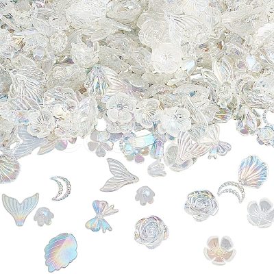 200g Transparent Acrylic Beads OACR-SP0001-86A-1