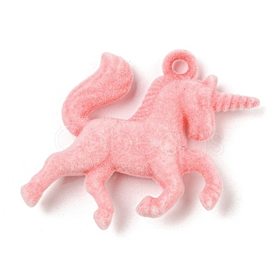 Flocky Resin Pendants CRES-D017-02D-1
