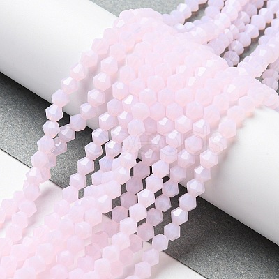 Imitation Jade Glass Beads Strands GLAA-F029-J4mm-02-1