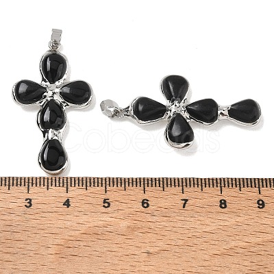 Natural Obsidian Pendants GG-CBA9F30-02P-15-1