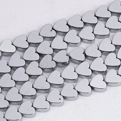 Non-magnetic Synthetic Hematite Beads Strands G-Q883-6x6mm-6-1
