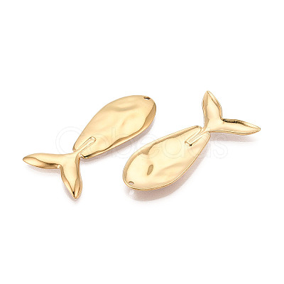 304 Stainless Steel Whale Big Pendants X-STAS-T069-16G-1