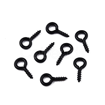 Spray Painted Iron Screw Eye Pin Peg Bails IFIN-N010-002B-01-1