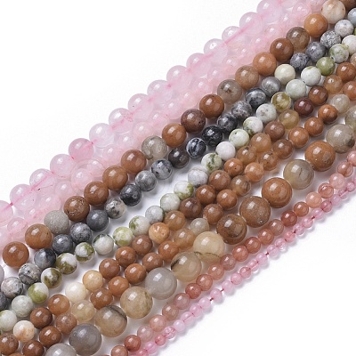 Natural Gemstone Beads Strands G-F591-03-1