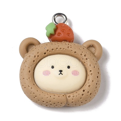 Opaque Resin Pendants RESI-S403-03I-1