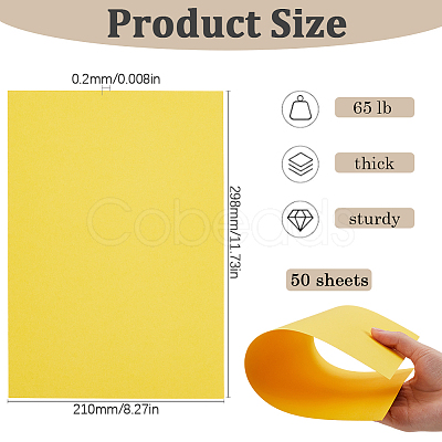 50Pcs A4 Craft Paper Cardstock DIY-SP0003-11H-1