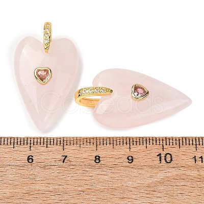 Natural Rose Quartz Pendants GG-CBA51ED-03G-08-1