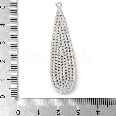 Brass Micro Pave Cubic Zirconia Pendants KK-P290-59P-1