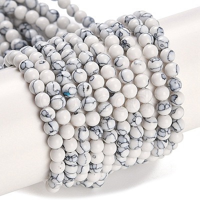 Synthetic Turquoise Beads Strands G-U004-02M-1