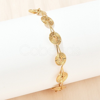 304 Stainless Steel Link Chain Bracelets for Women BJEW-Z143-26G-1