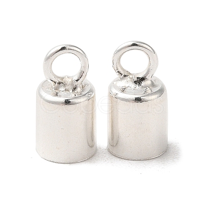 925 Sterling Silver Cord Ends STER-F032-09S-3.5mm-1