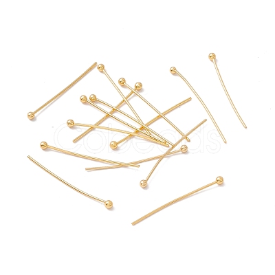 Brass Ball Head Pins KK-WH0058-02B-G01-1