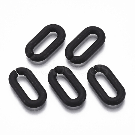 Spray Painted CCB Plastic Linking Rings CCB-R104-12D-01-1
