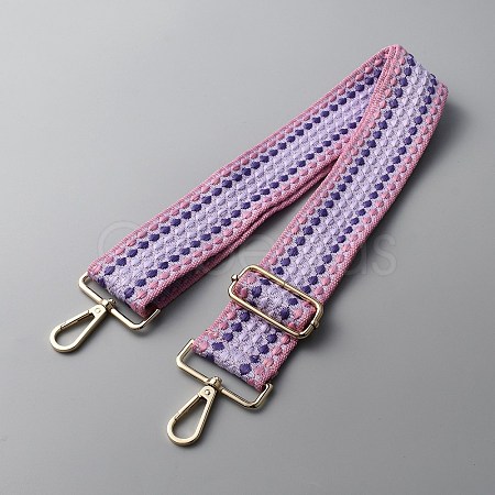 Polyester Adjustable Bohemian Style Bag Handles PURS-WH0005-71LG-02-1