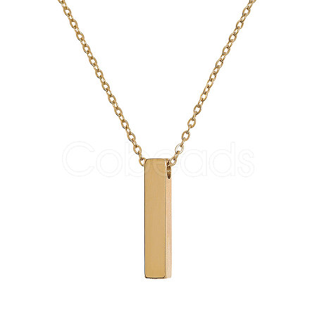 304 Stainless Steel Rectangle Pendant Urn Ashes Necklaces NJEW-WH0036-031G-1