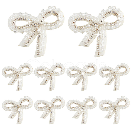 10Pcs Non-woven Fabrics Bowknot Clothes Accessories DIY-HY0002-20-1