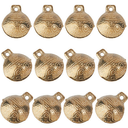 Brass Bell Pendants KKB-FH0001-01C-1