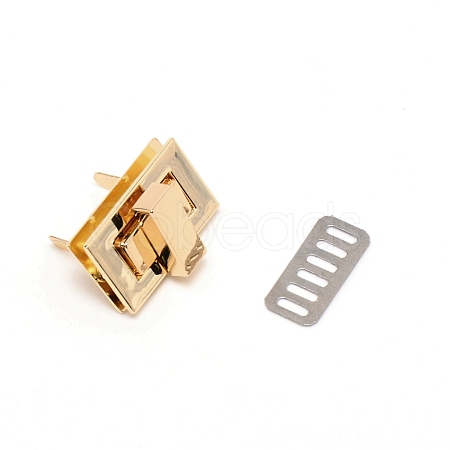 Zinc Alloy Bag Twist Lock Accessories AJEW-WH0258-078B-1