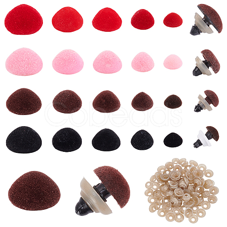 Triangle Plastic Doll Craft Safety Noses DIY-PH0031-69-1