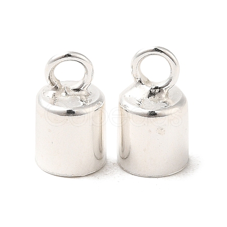 925 Sterling Silver Cord Ends STER-F032-09S-4mm-1