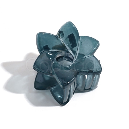6-Petals Flower Shapes Plastic Claw Hair Clips PW-WG48387-01-1