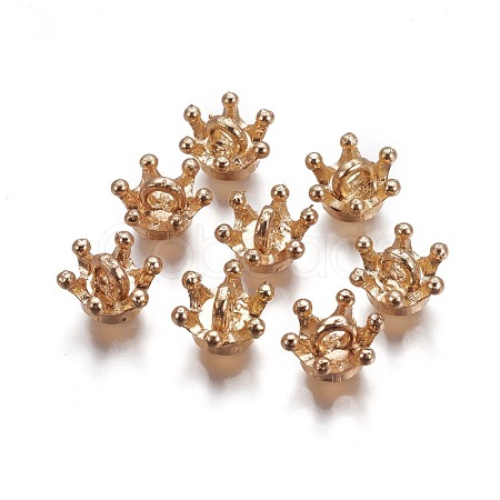 Alloy Bead Cap Pendant Bails X-PALLOY-F247-01LG-1