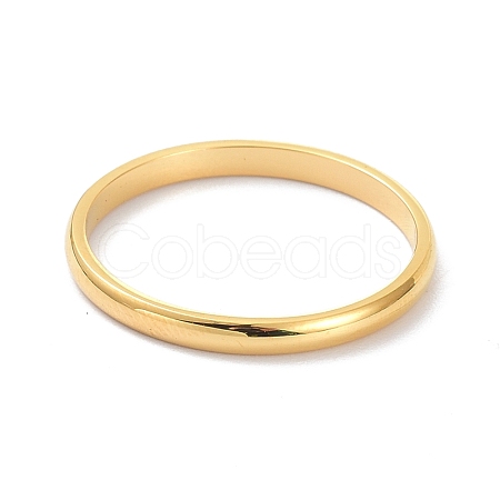 2mm Polished Plain Dome Finger Ring for Girl Women X-RJEW-C012-05F-G-1