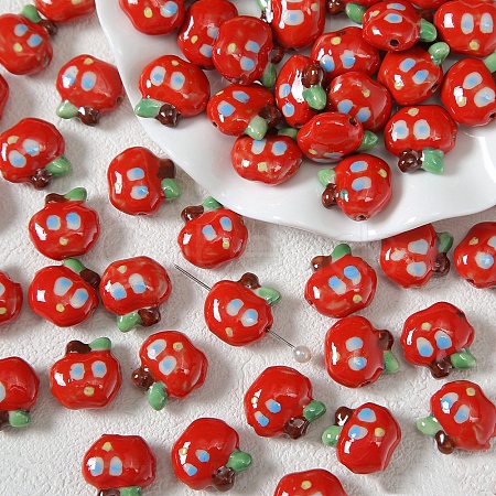 Glazed Porcelain Beads PW-WGB7F21-01-1