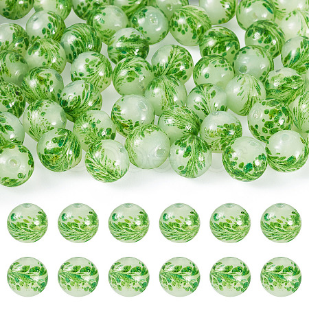 50Pcs Handmade Sand Lampwork Beads LAMP-TA0001-60B-1