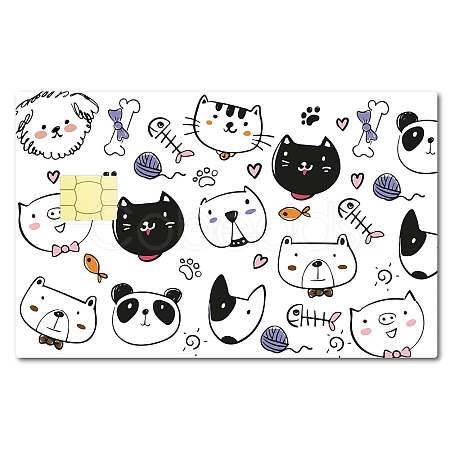 PVC Plastic Waterproof Card Stickers DIY-WH0432-055-1