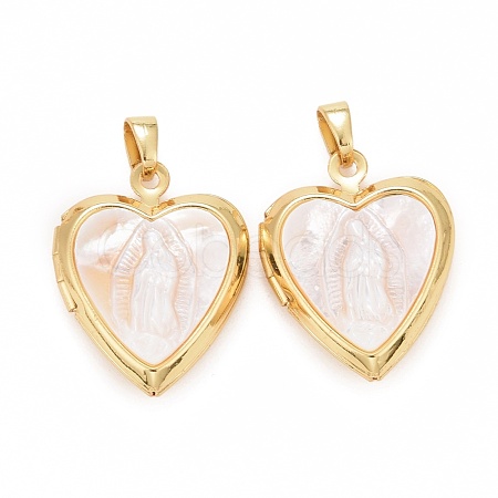 Natural Shell Pendants KK-I689-03G-1