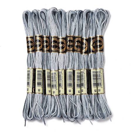 10 Skeins 6-Ply Polyester Embroidery Floss OCOR-K006-A62-1