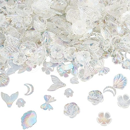 200g Transparent Acrylic Beads OACR-SP0001-86A-1