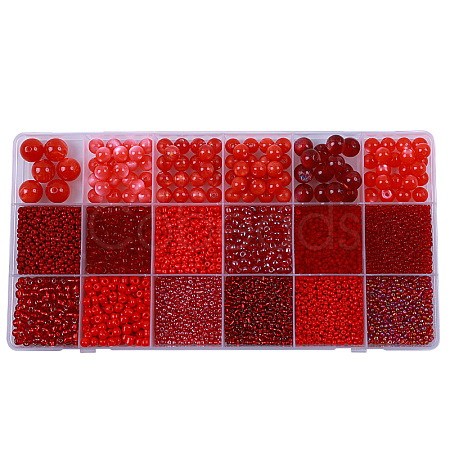 DIY 18 Style Resin & Acrylic Beads Jewelry Making Finding Kit DIY-NB0012-04G-1
