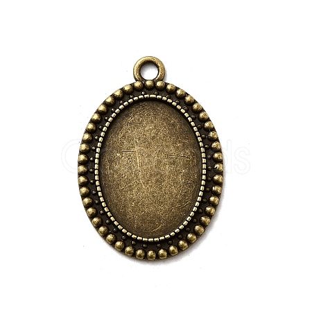 Vintage Tibetan Style Alloy Pendant Cabochon Bezel Settings LS-TIBEP-M018-105AB-NF-1