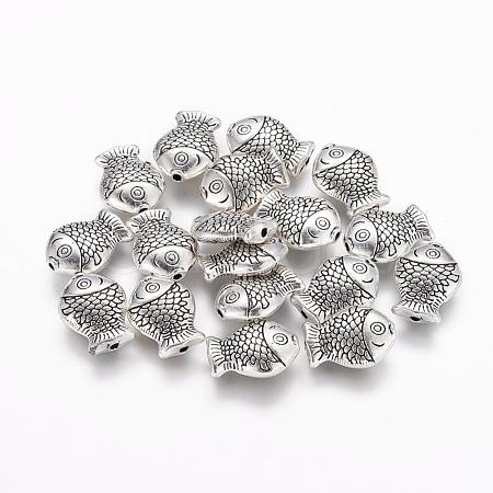 Tibetan Style Alloy Beads X-TIBEB-6794-AS-R-1