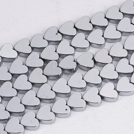 Non-magnetic Synthetic Hematite Beads Strands G-Q883-6x6mm-6-1