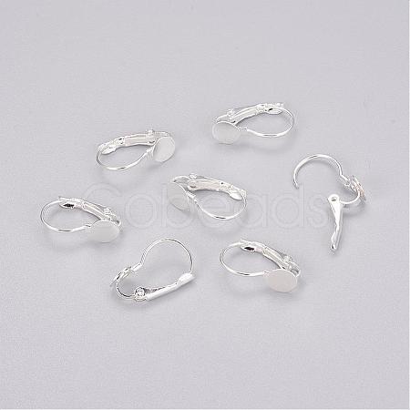 Brass Leverback Earring Findings KK-B797-2-1
