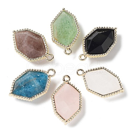 Natural Mixed Gemstone Pendants G-C087-03G-B-1